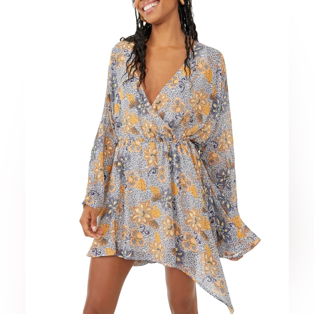 Free People Teegan Floral Mini Dress